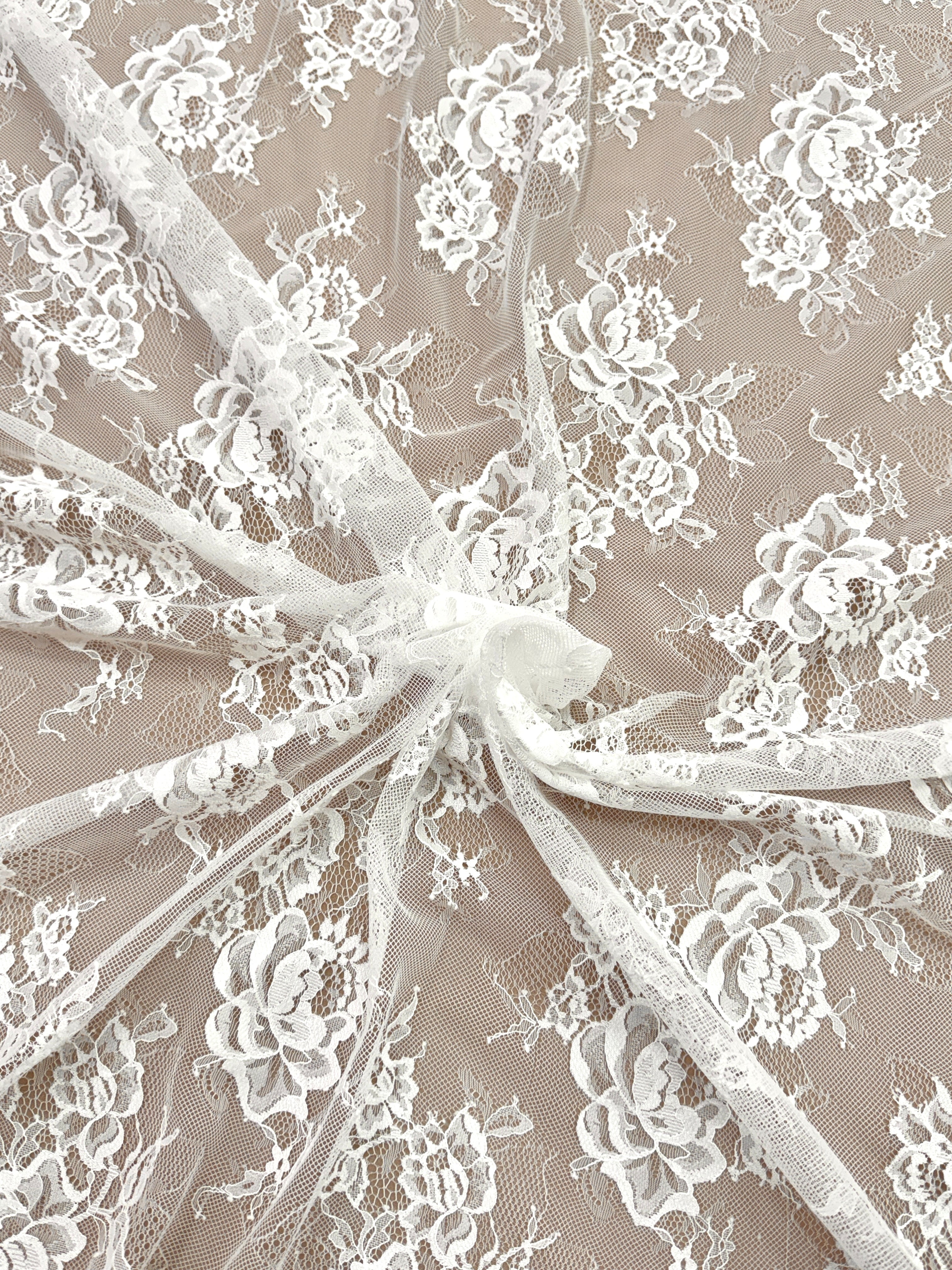 Dantela Chantilly Ivory - Cupon 3 m