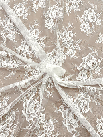 Dantela Chantilly Ivory - Cupon 3 m