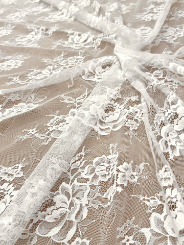 Dantela Chantilly Ivory - Cupon 3 m