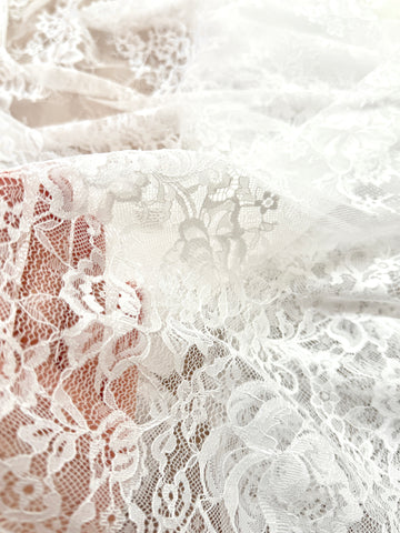 Dantela Chantilly Ivory - Cupon 3 m