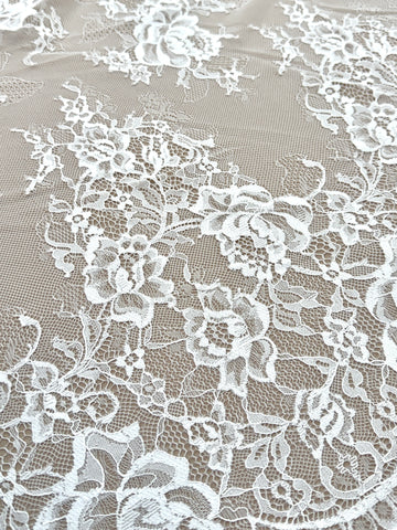 Dantela Chantilly Ivory - Cupon 3 m