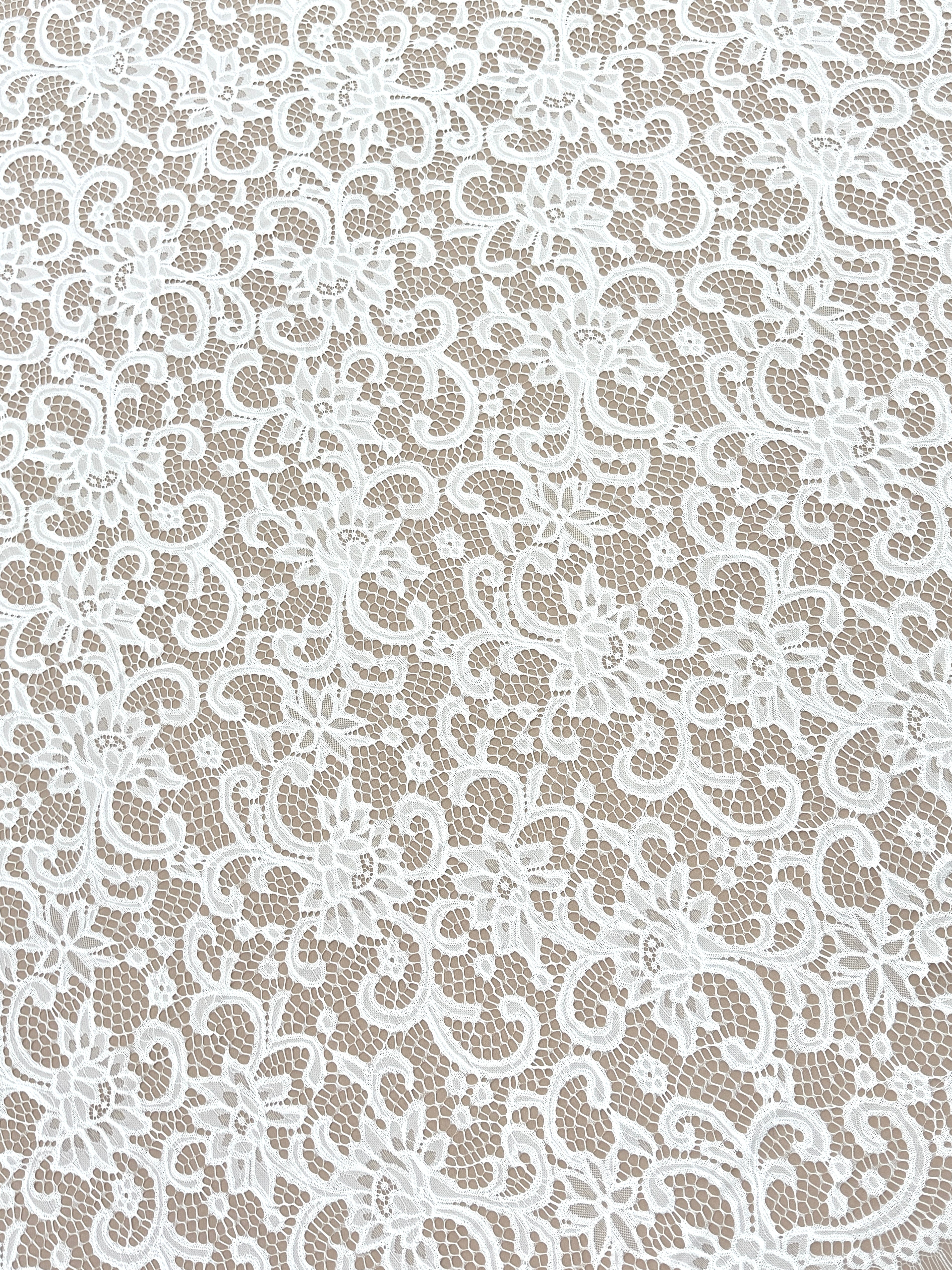 Dantelă Chantilly Ivory - Cupon 3 m