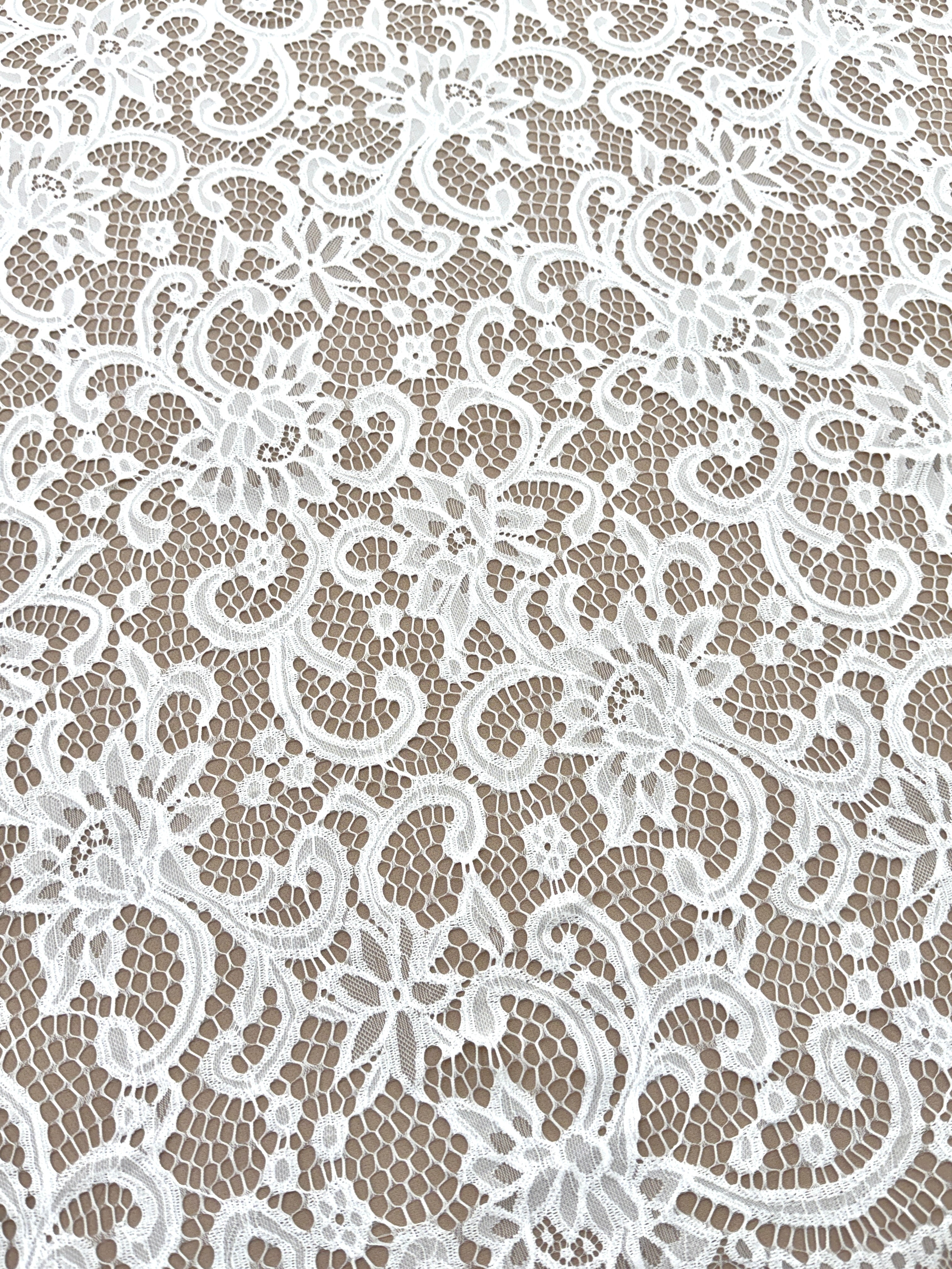 Dantelă Chantilly Ivory - Cupon 3 m