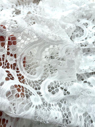 Dantelă Chantilly Ivory - Cupon 3 m