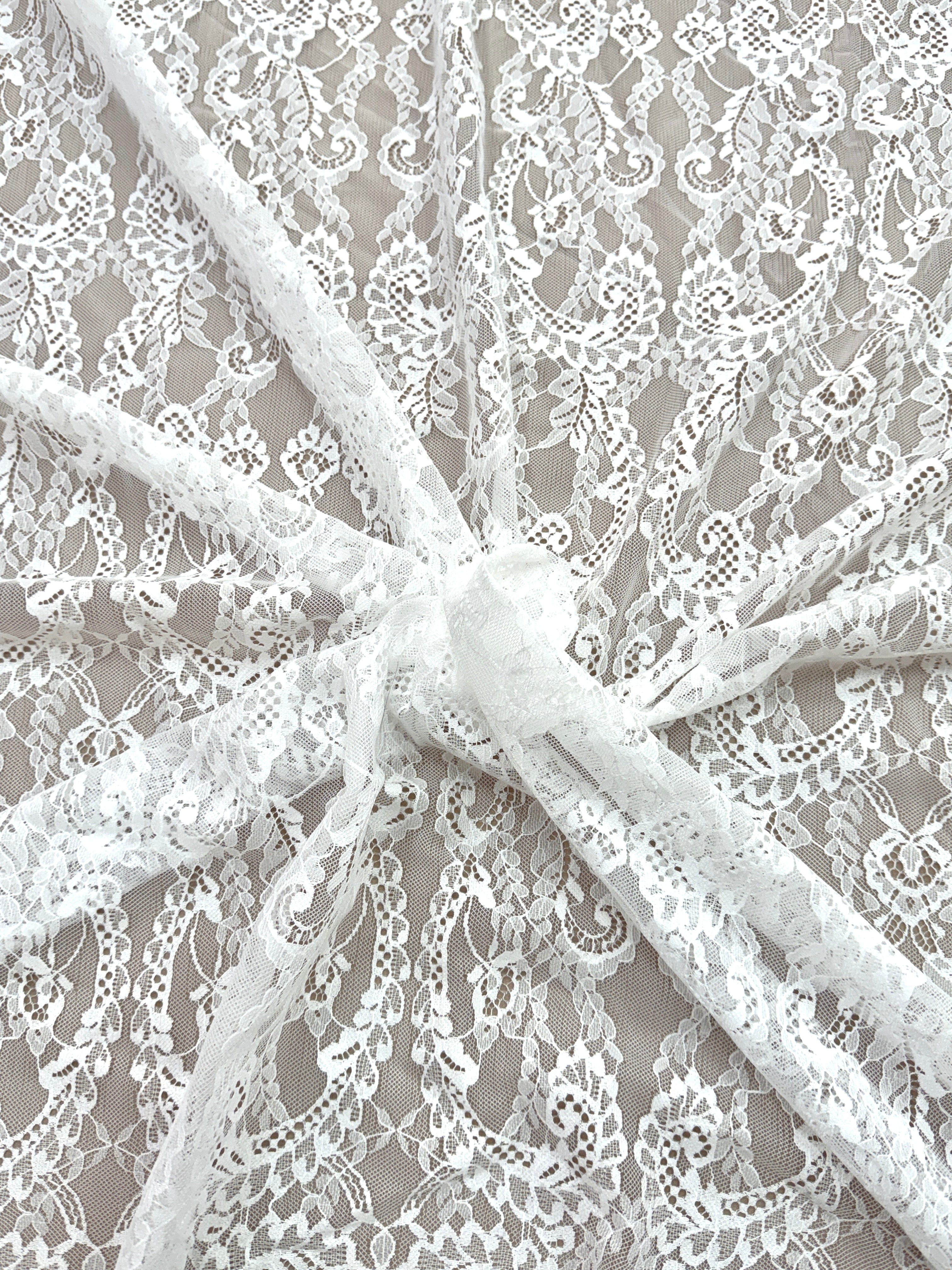 Dantela Chantilly Ivory - Cupon 3 m
