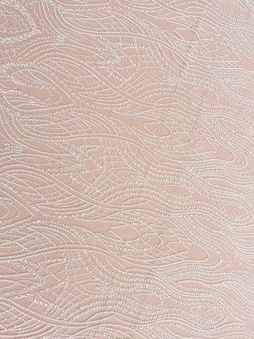 Dantela Couture Ivory cu Perle, Margele si Paiete