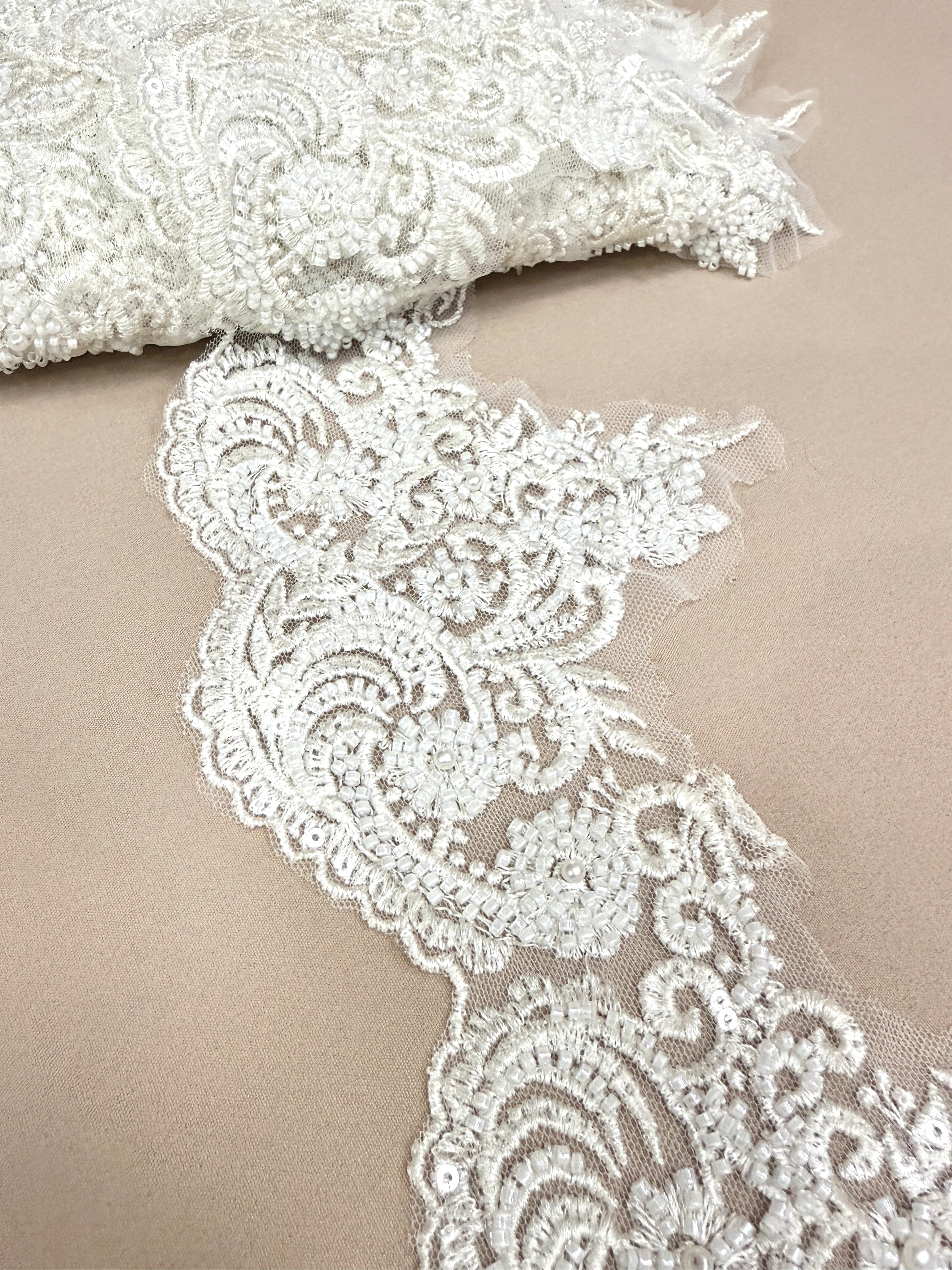 Brau Ivory cu Margele, Perle Si Paiete