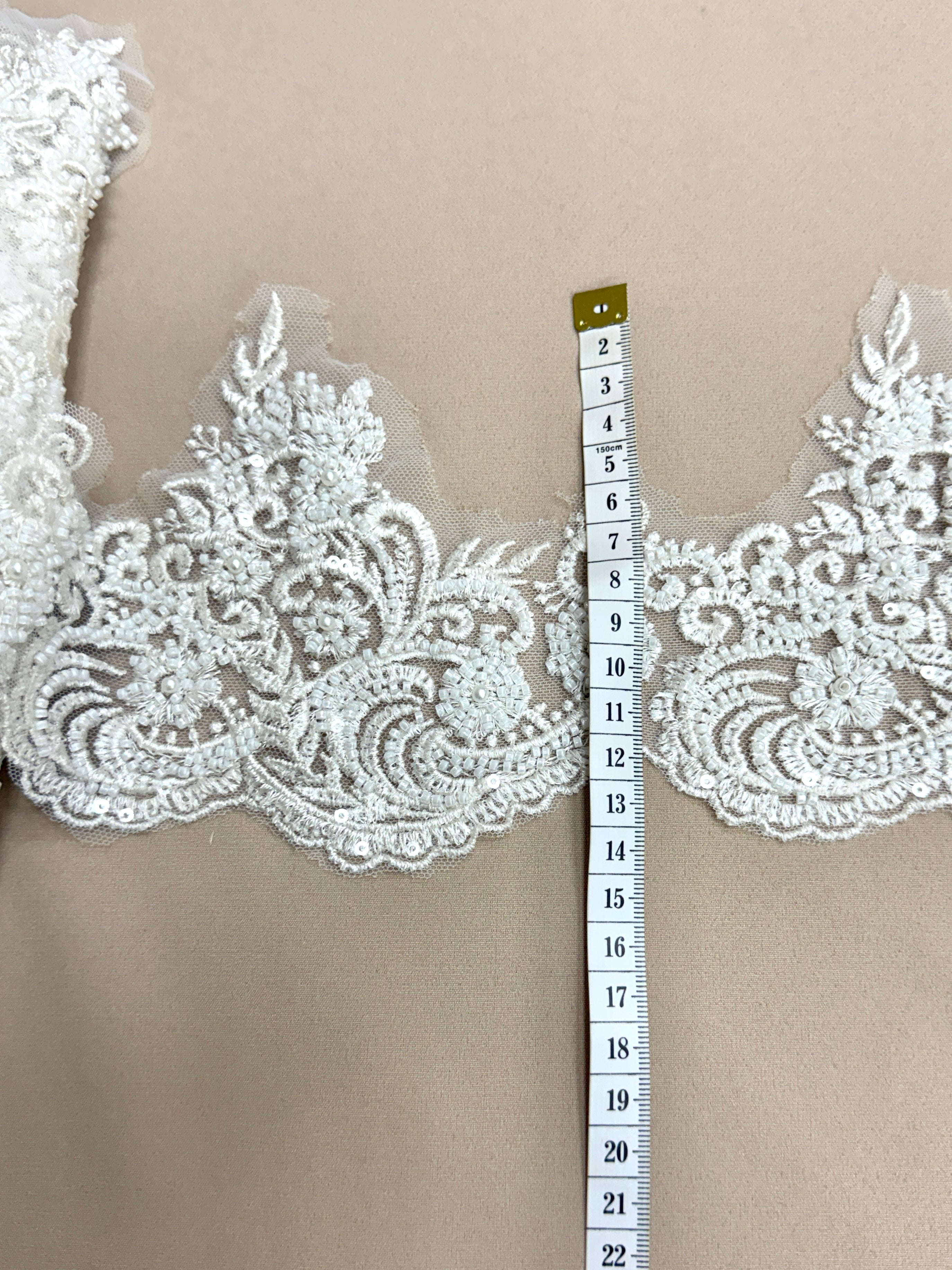 Brau Ivory cu Margele, Perle Si Paiete