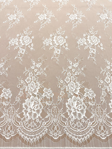 Dantela Chantilly Ivory - Cupon 3 m