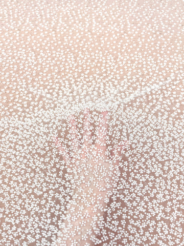 Dantela Couture Ivory in Degrade, cu Perle, Margele si Paiete