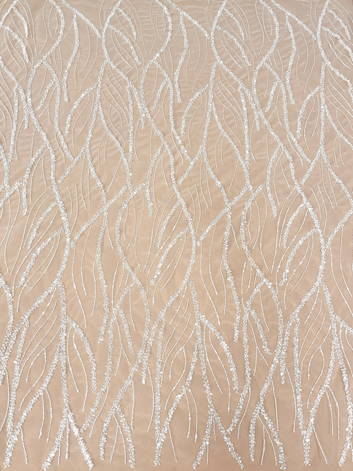 Couture Diamond Lace with Beads and Sequins