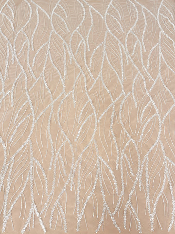 Couture Diamond Lace with Beads and Sequins