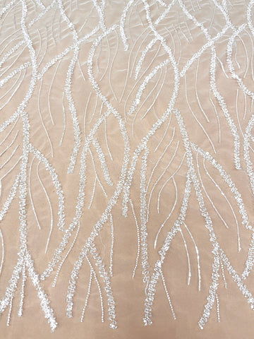 Couture Diamond Lace with Beads and Sequins