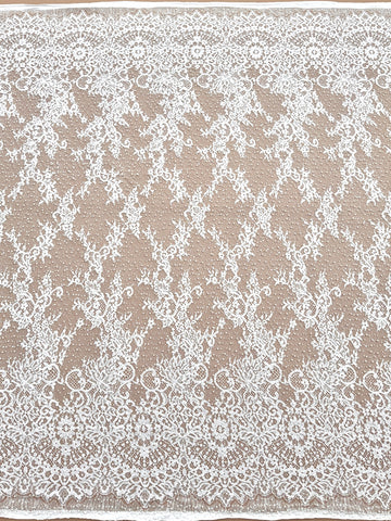 Ivory Chantilly Lace with Pearls, Beads and Sequins - 3 m Coupon