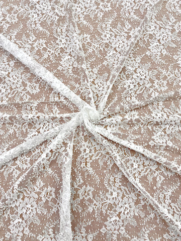 Ivory Chantilly Lace with Pearls, Beads and Sequins - 3 m Coupon