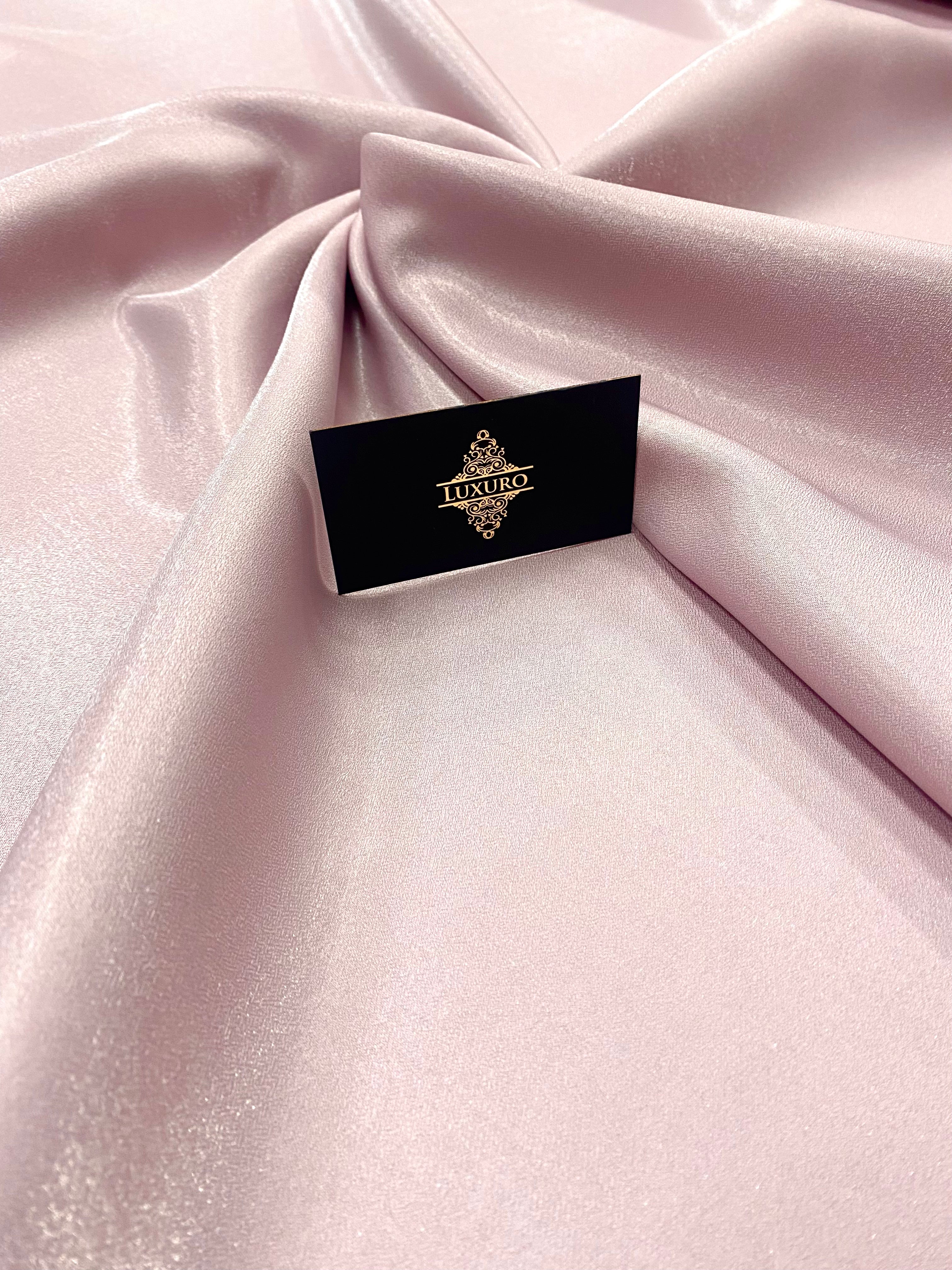 Tafta Fixa cu Sclipici Roz Prafuit