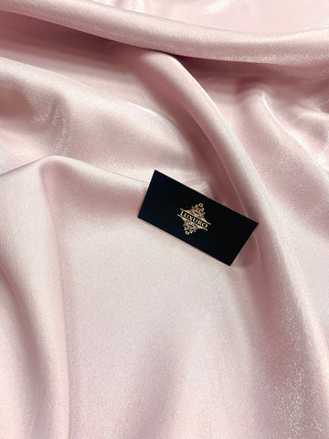 Tafta Fixa cu Sclipici Roz Prafuit