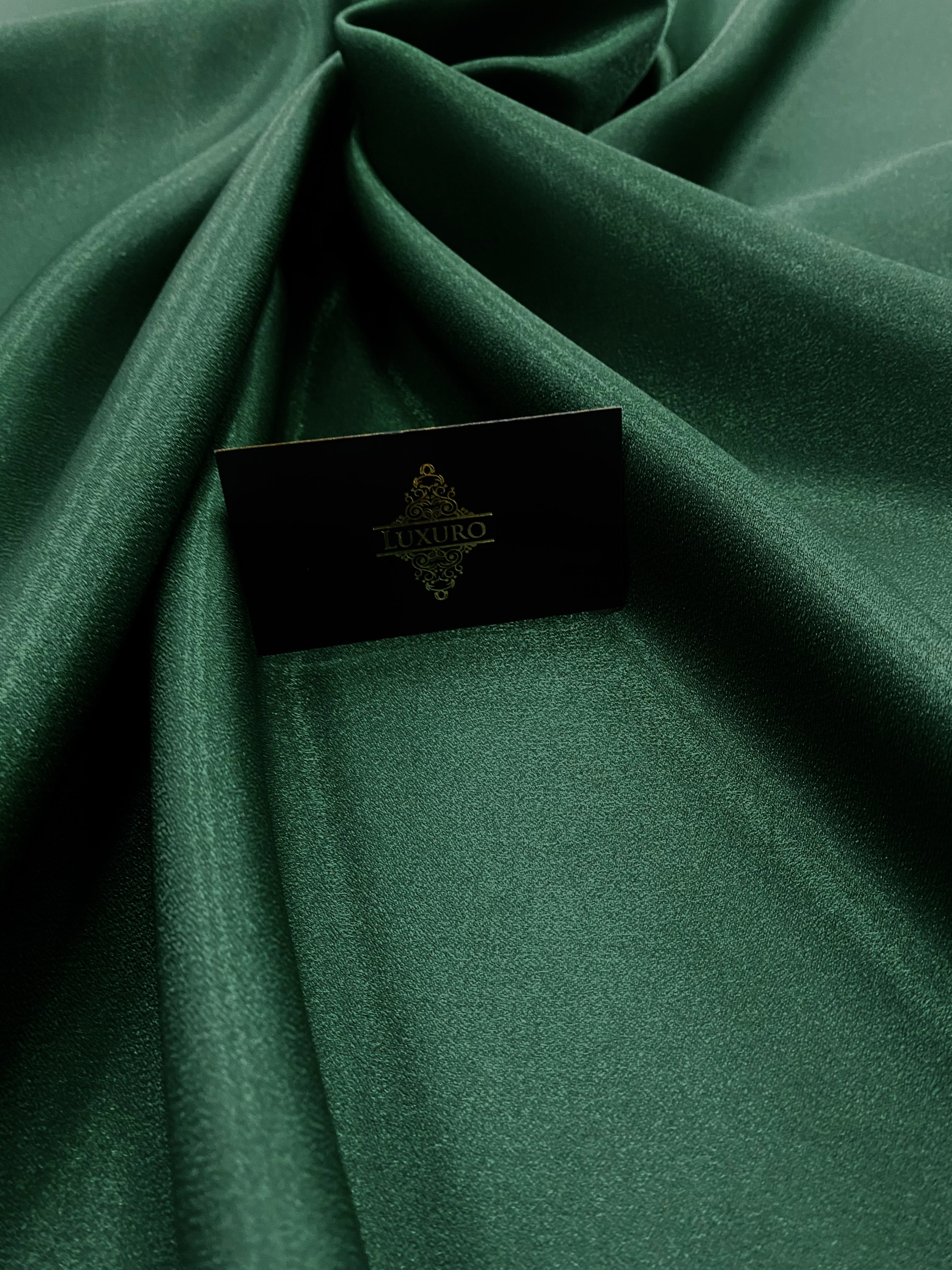 Tafta Fixa cu Sclipici Verde Smarald