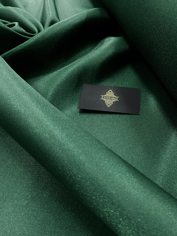 Tafta Fixa cu Sclipici Verde Smarald