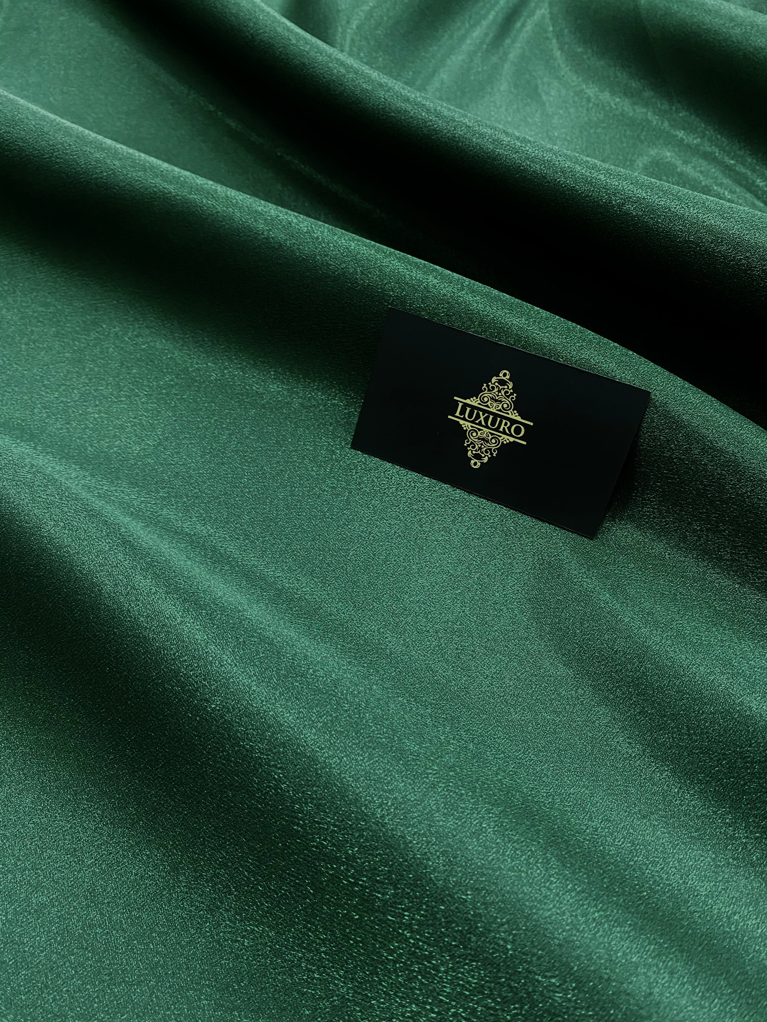 Tafta Fixa cu Sclipici Verde Smarald