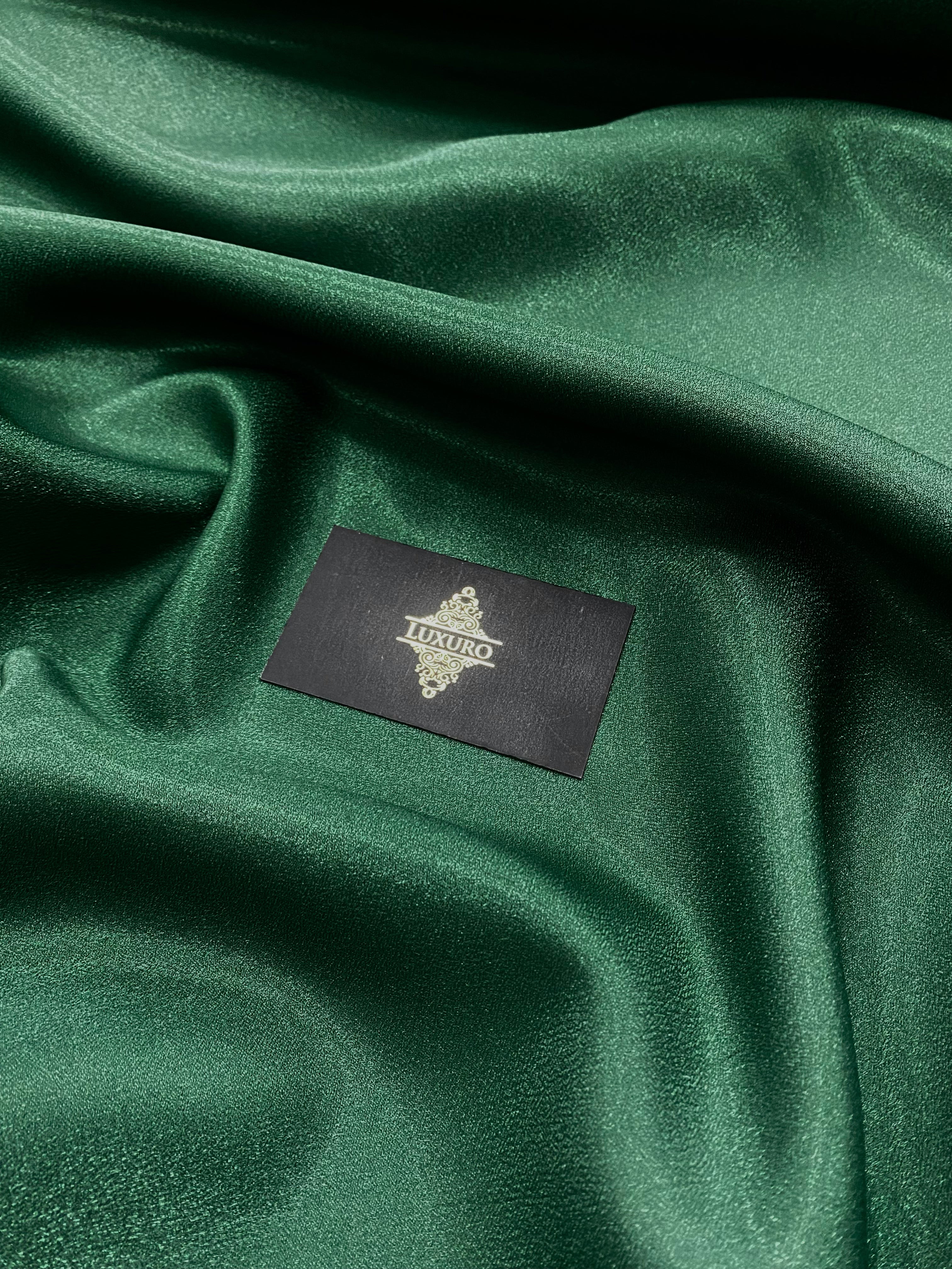 Tafta Fixa cu Sclipici Verde Smarald