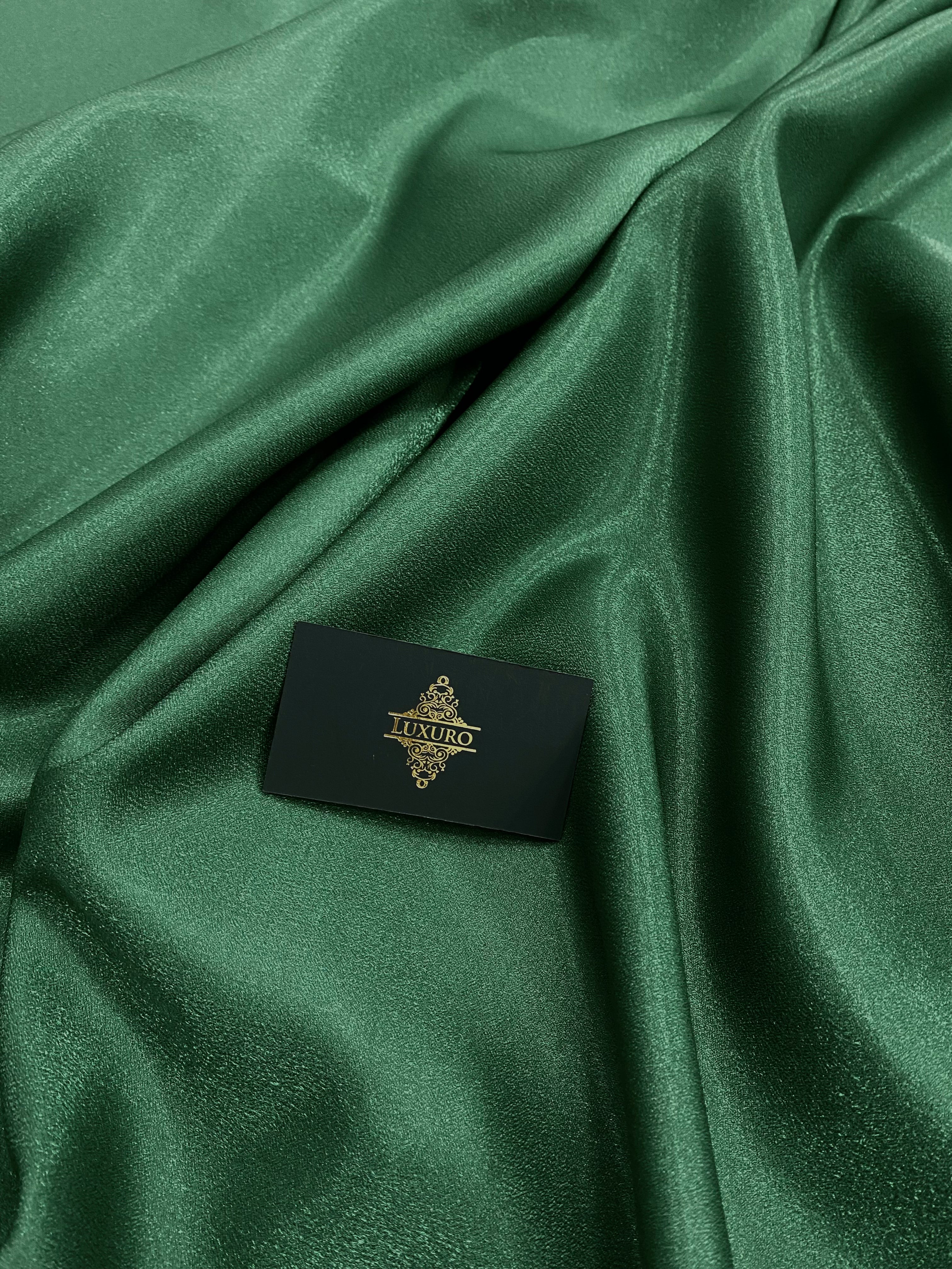 Tafta Fixa cu Sclipici Verde Smarald