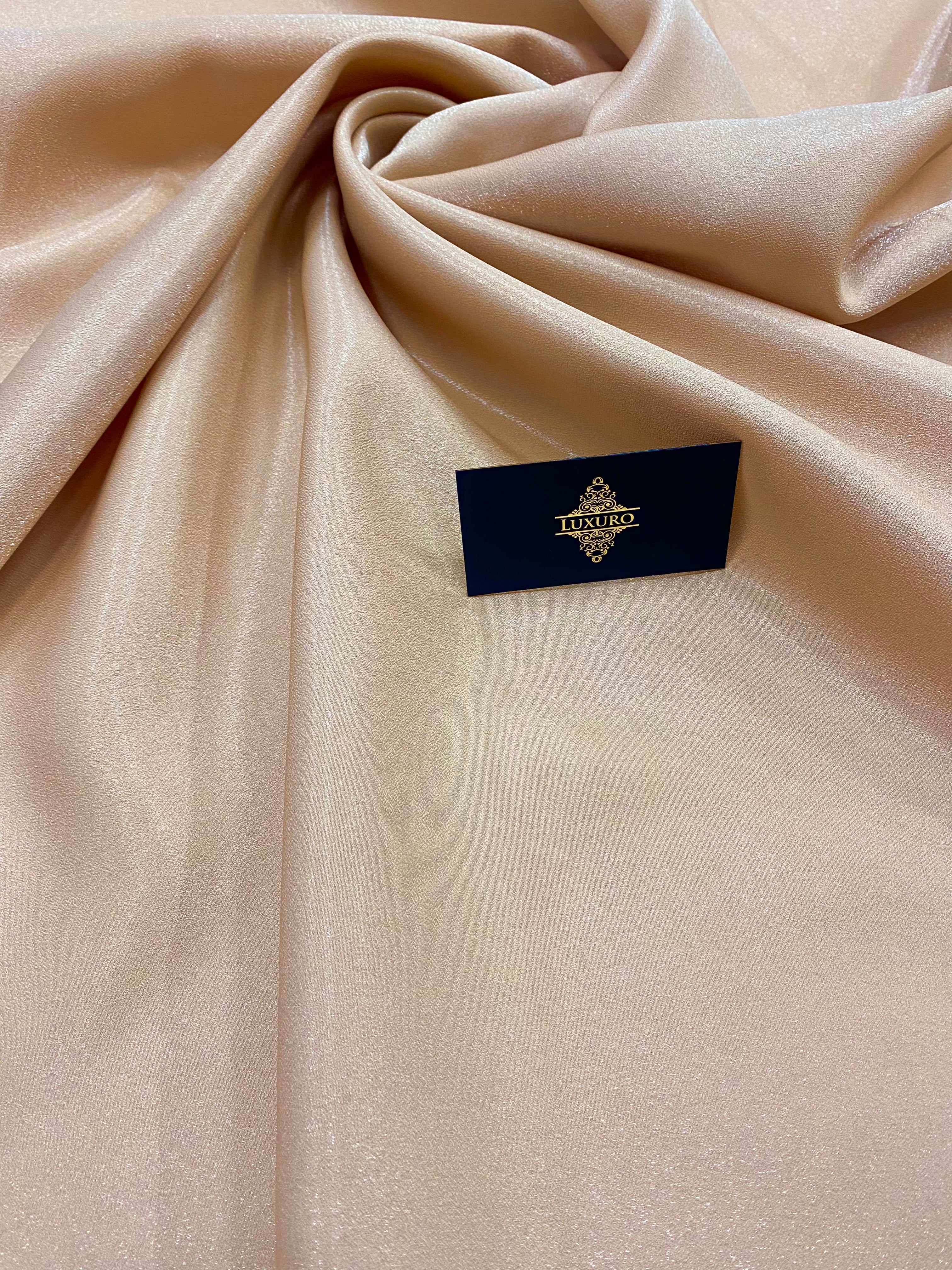 Tafta Fixa cu Sclipici Nude