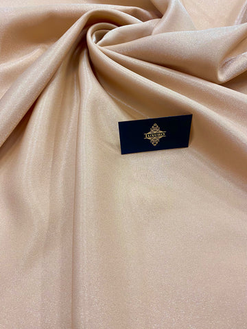 Tafta Fixa cu Sclipici Nude