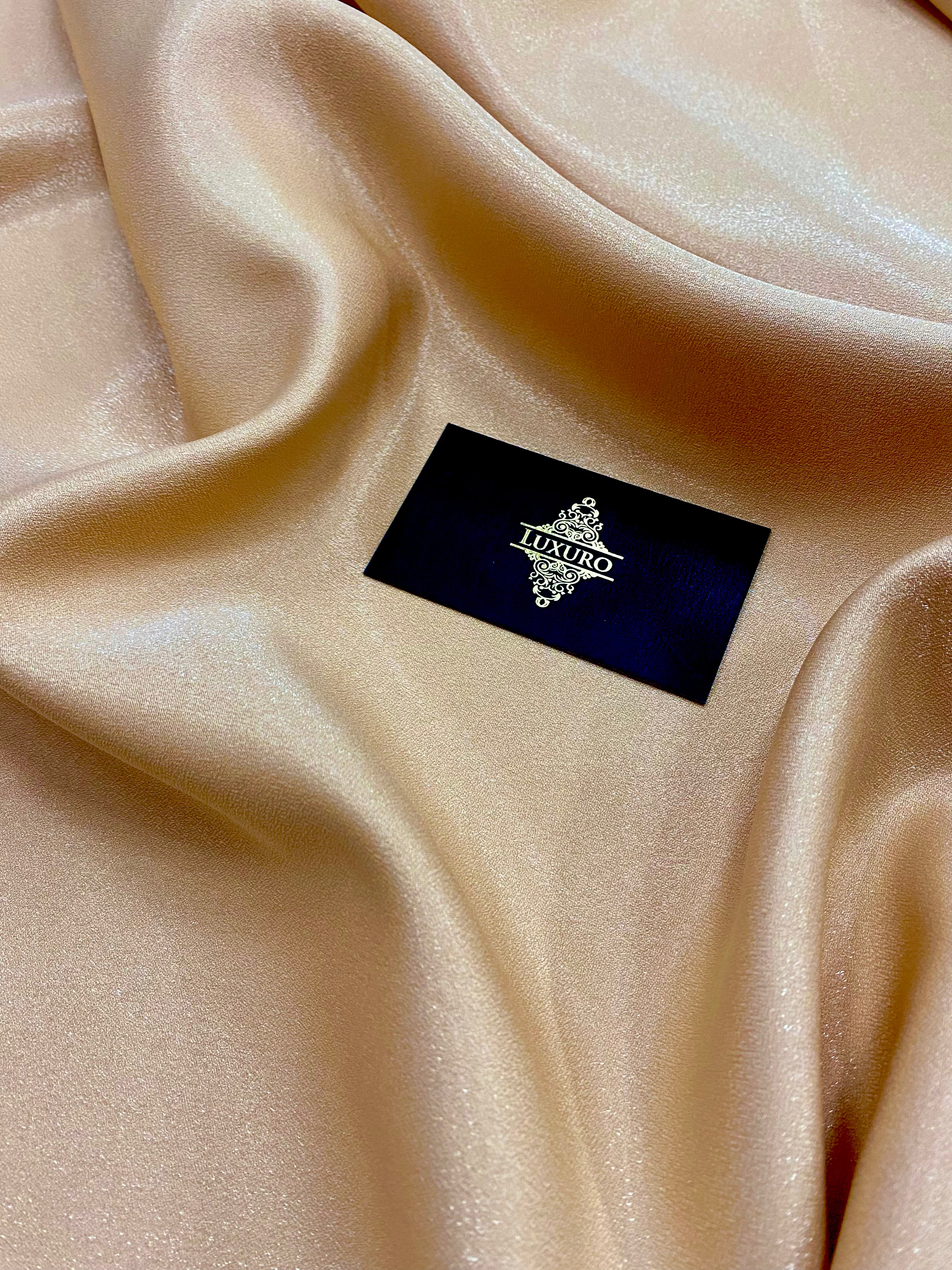 Tafta Fixa cu Sclipici Nude