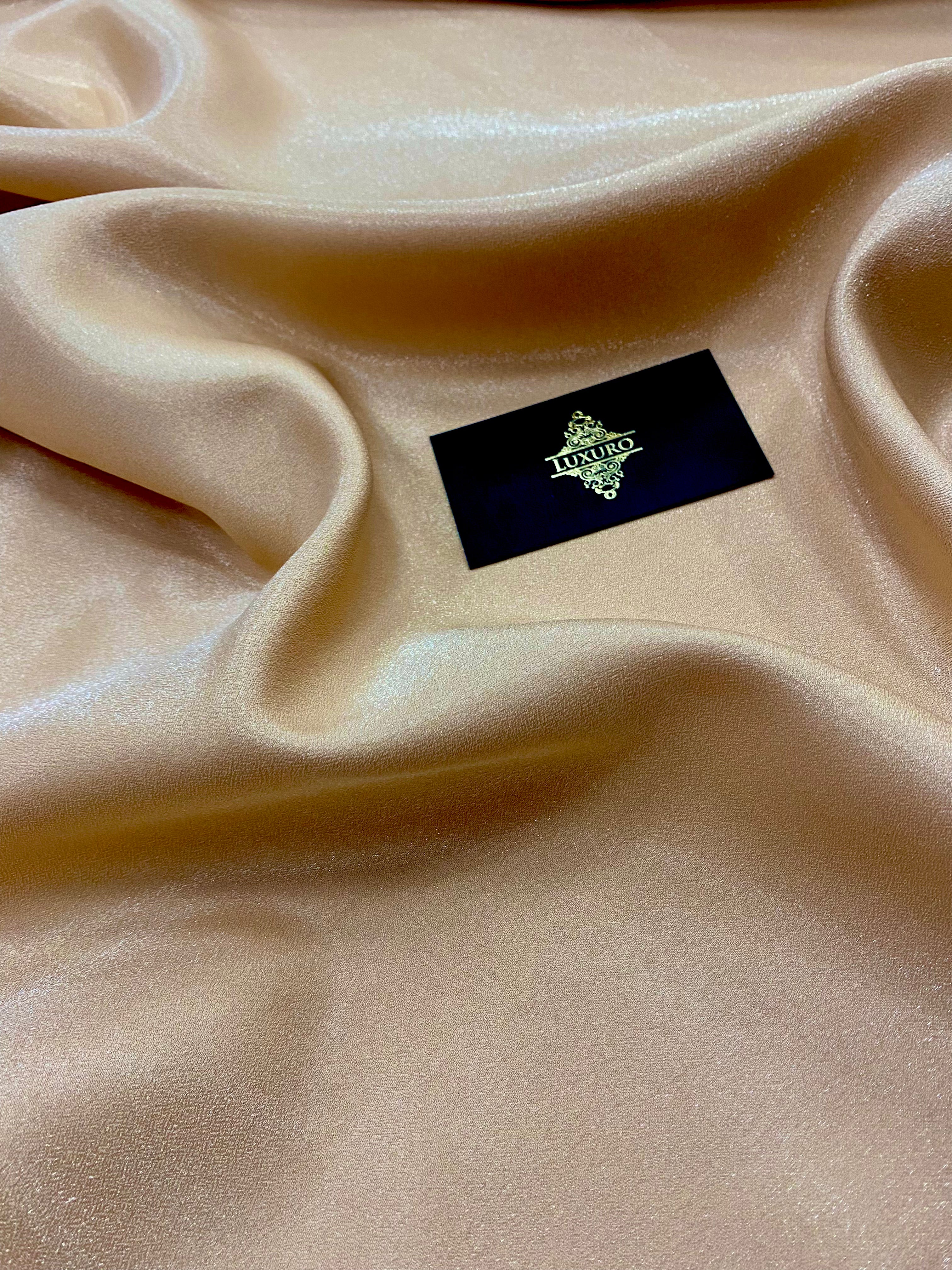 Tafta Fixa cu Sclipici Nude