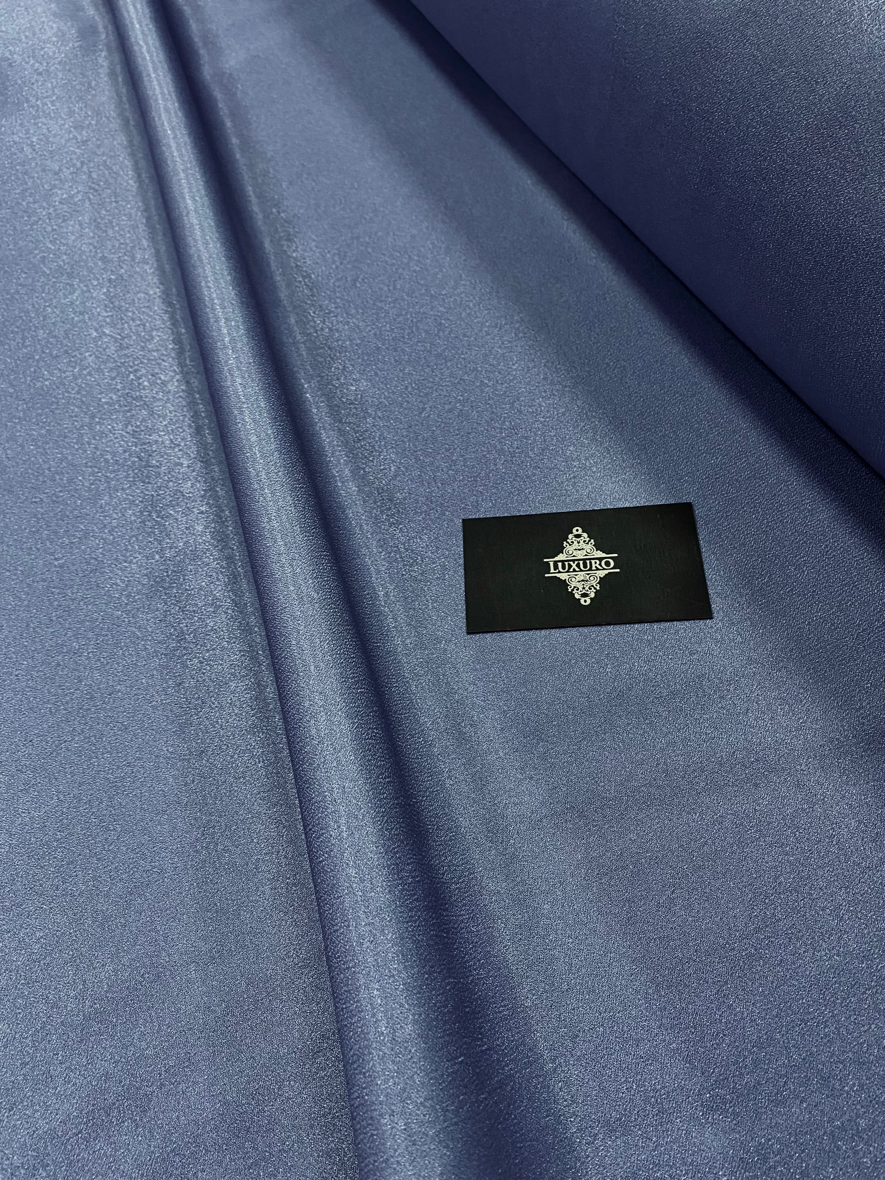 Tafta Fixa cu Sclipici Albastru Prafuit