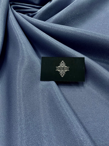 Tafta Fixa cu Sclipici Albastru Prafuit