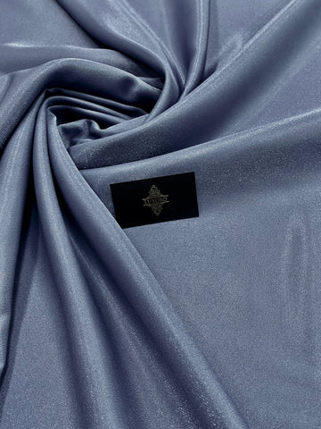 Tafta Fixa cu Sclipici Albastru Prafuit