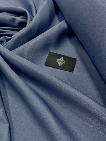 Tafta Fixa cu Sclipici Albastru Prafuit