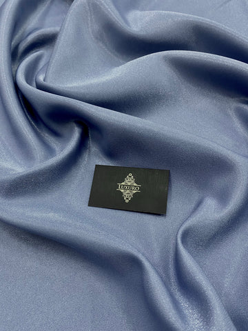 Tafta Fixa cu Sclipici Albastru Prafuit