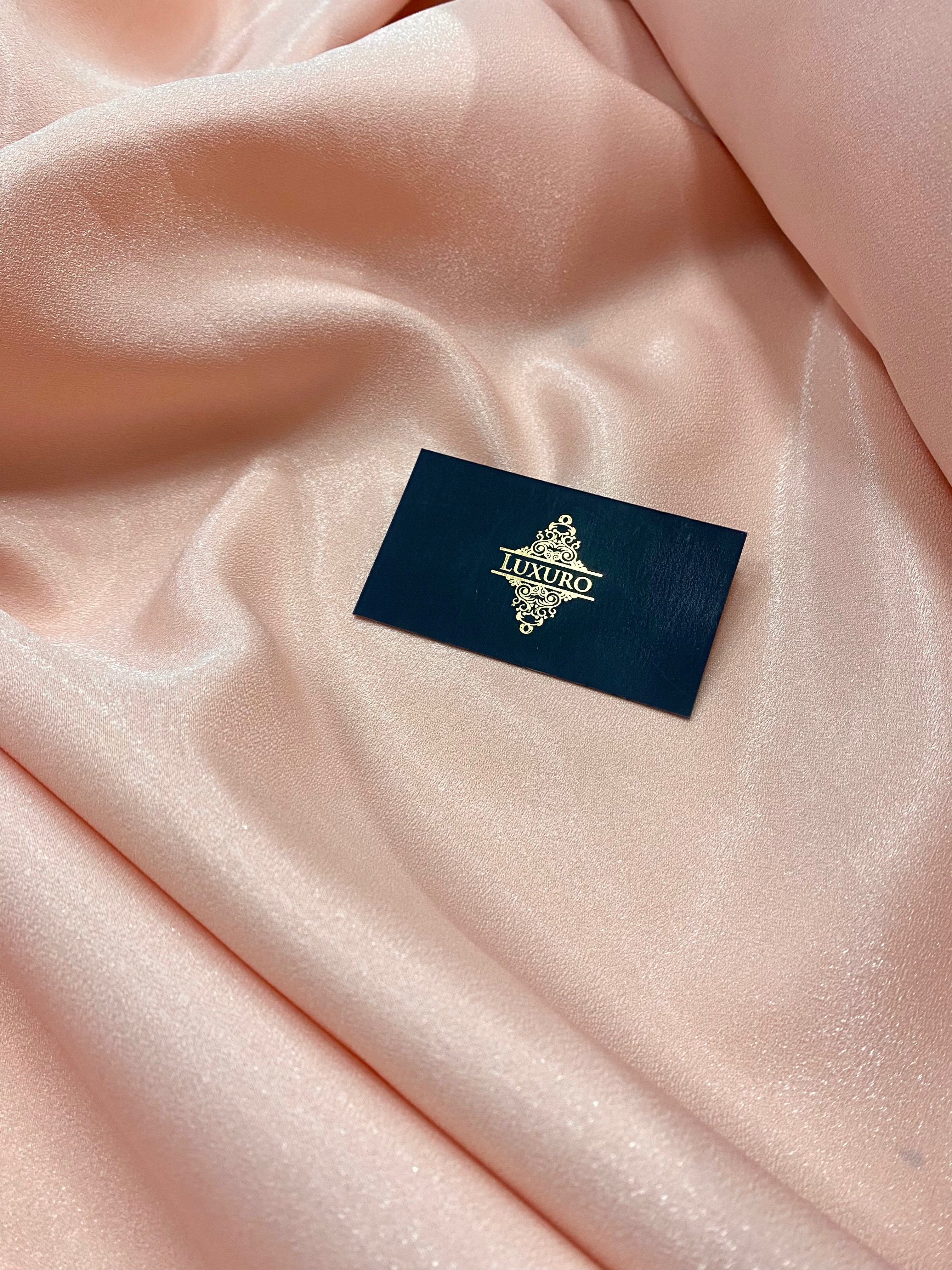 Tafta Fixa cu Sclipici Somon Deschis