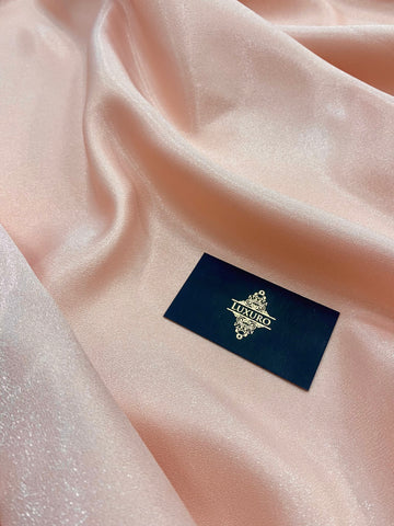 Tafta Fixa cu Sclipici Somon Deschis