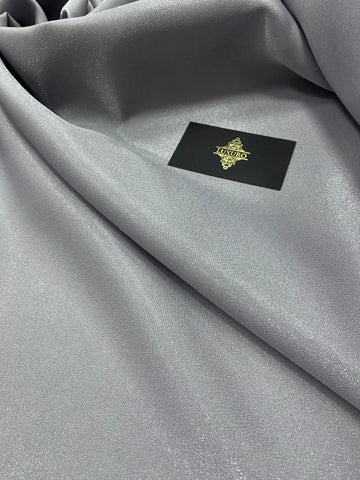 Tafta Fixa cu Sclipici Gri