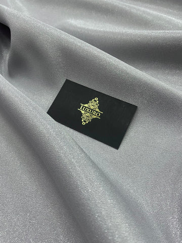 Tafta Fixa cu Sclipici Gri