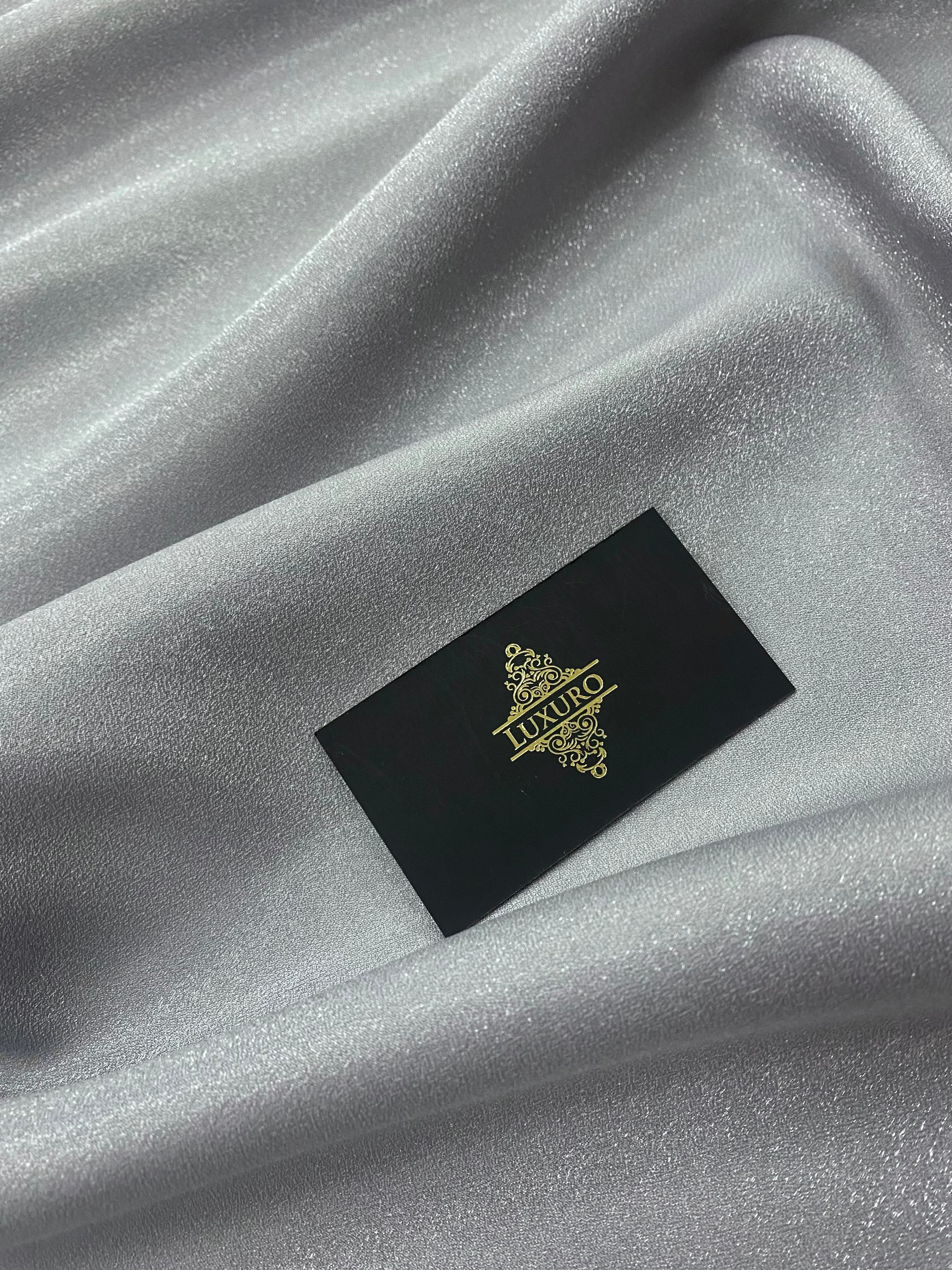 Tafta Fixa cu Sclipici Gri