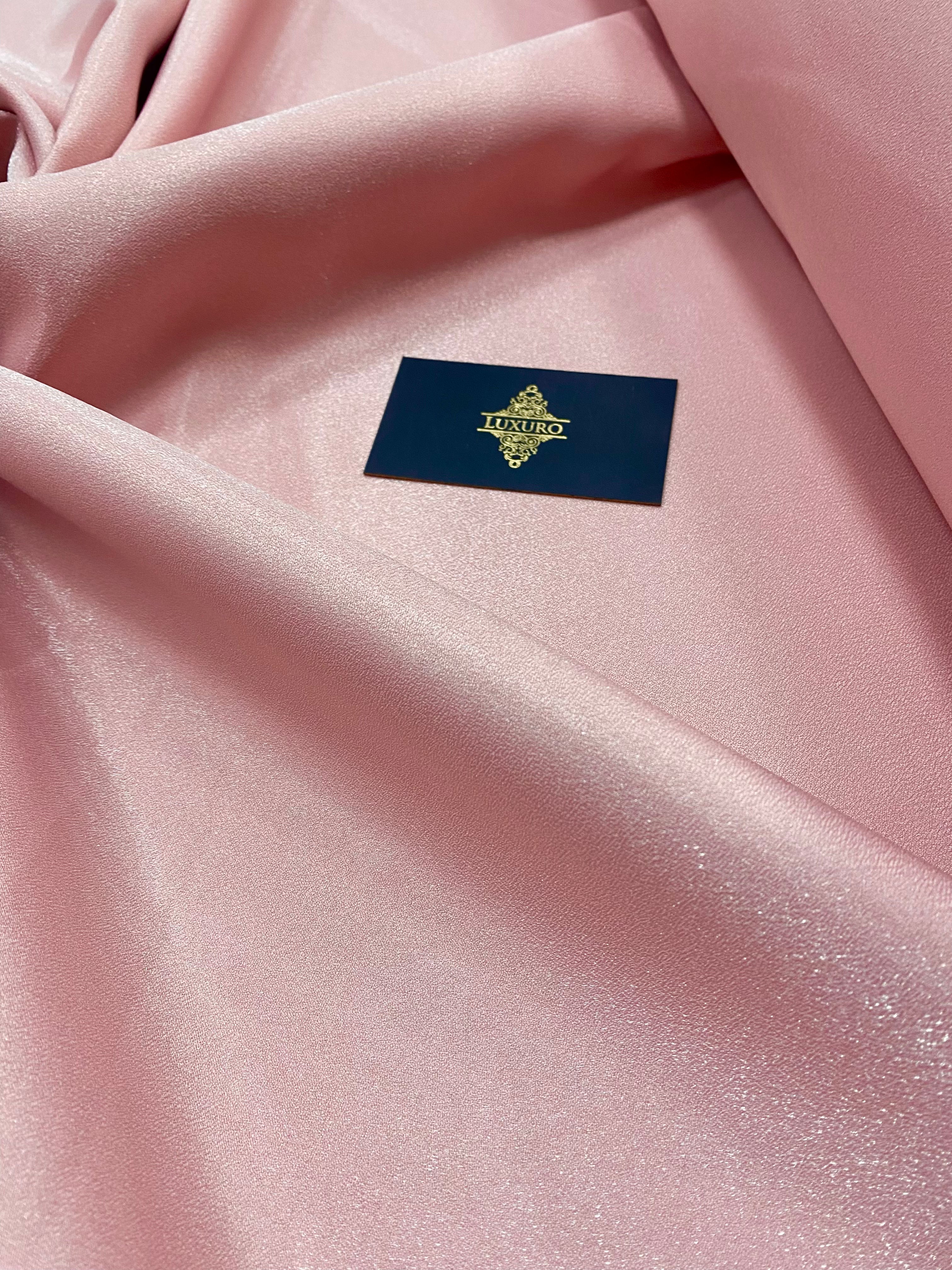 Tafta Fixa cu Sclipici Somon Inchis