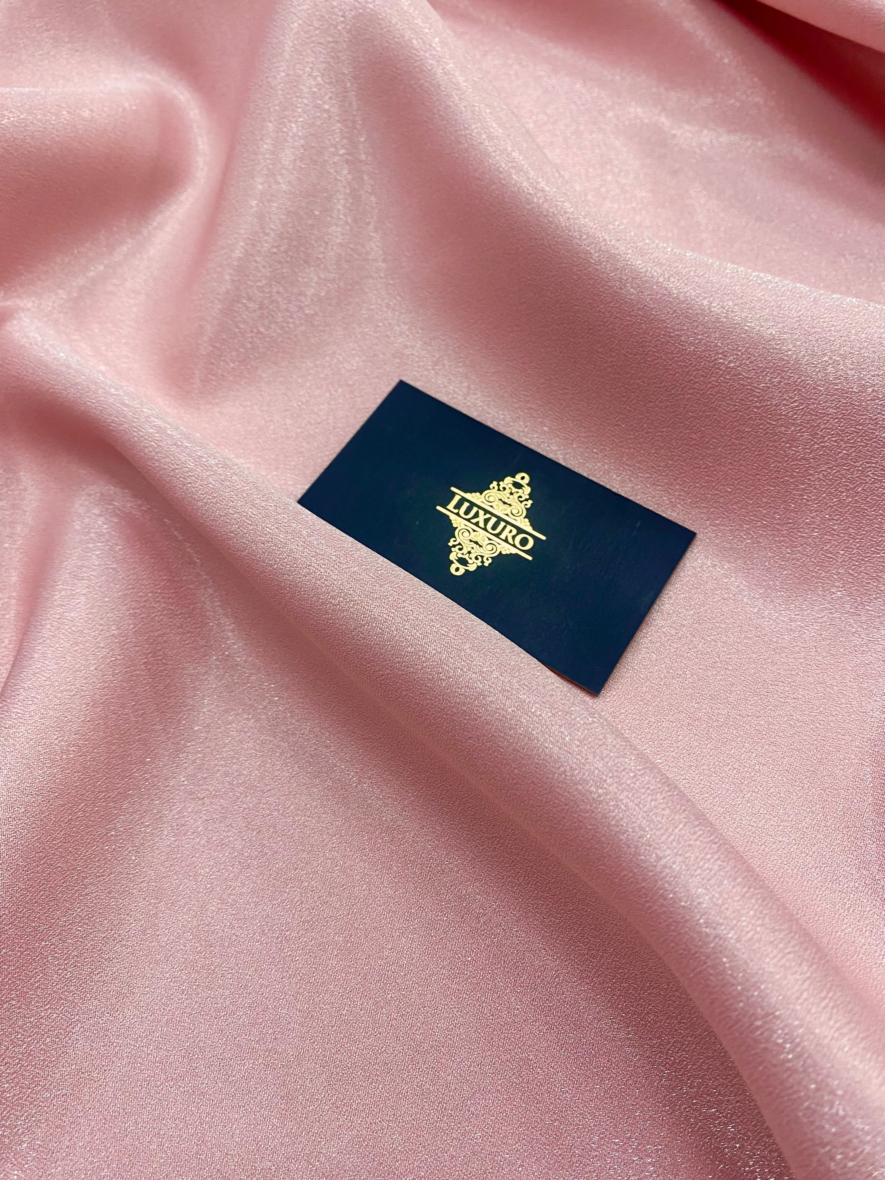 Tafta Fixa cu Sclipici Somon Inchis