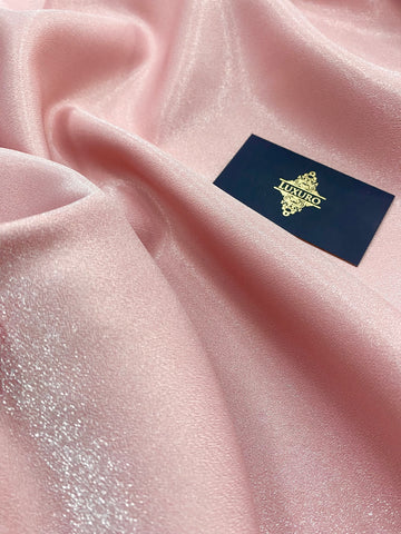 Tafta Fixa cu Sclipici Somon Inchis