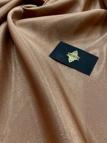 Tafta Fixa cu Sclipici Bronz