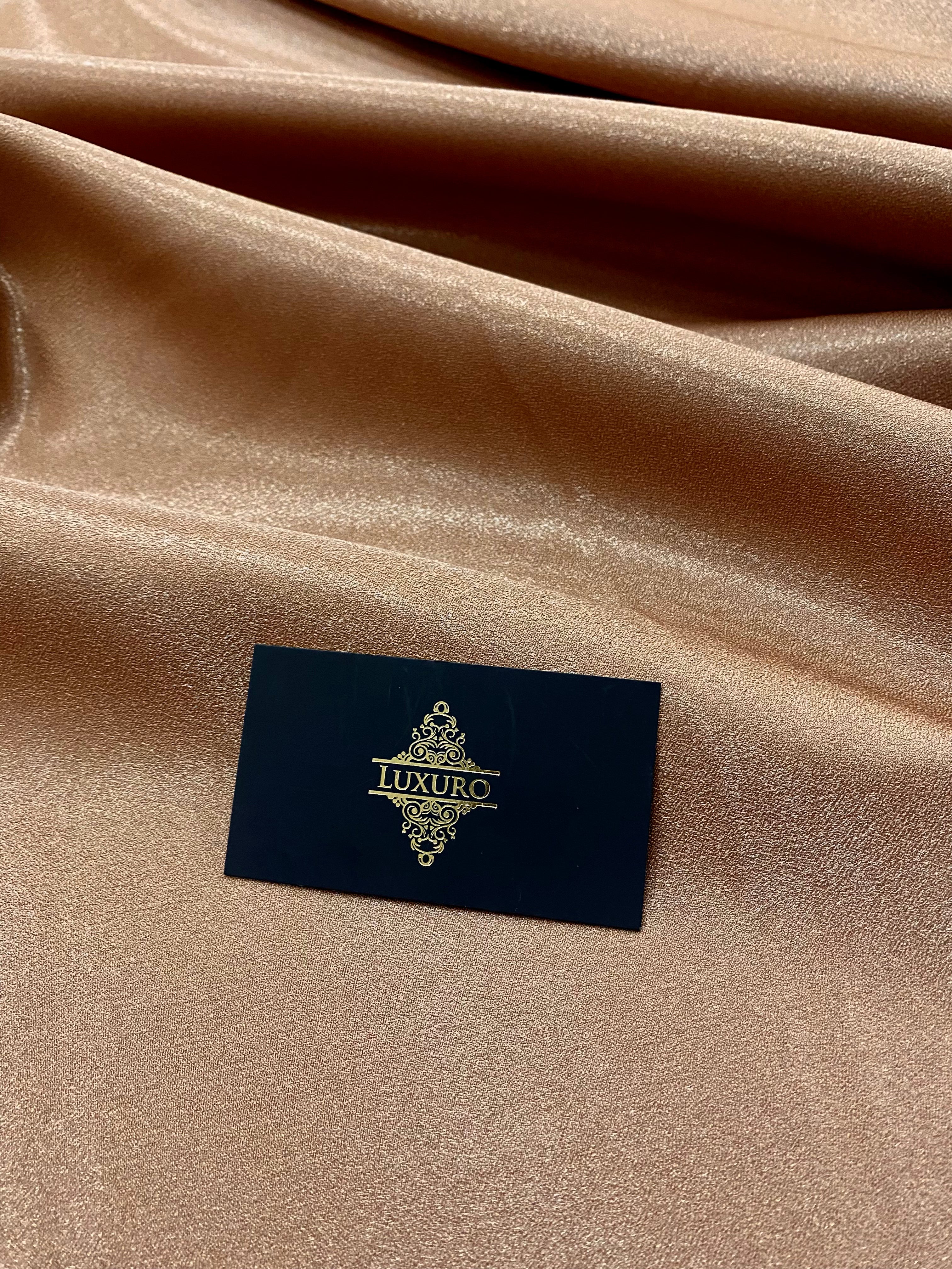 Tafta Fixa cu Sclipici Bronz