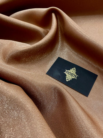 Tafta Fixa cu Sclipici Bronz