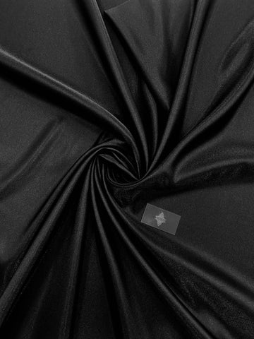 Tafta Fixa cu Sclipici Neagra