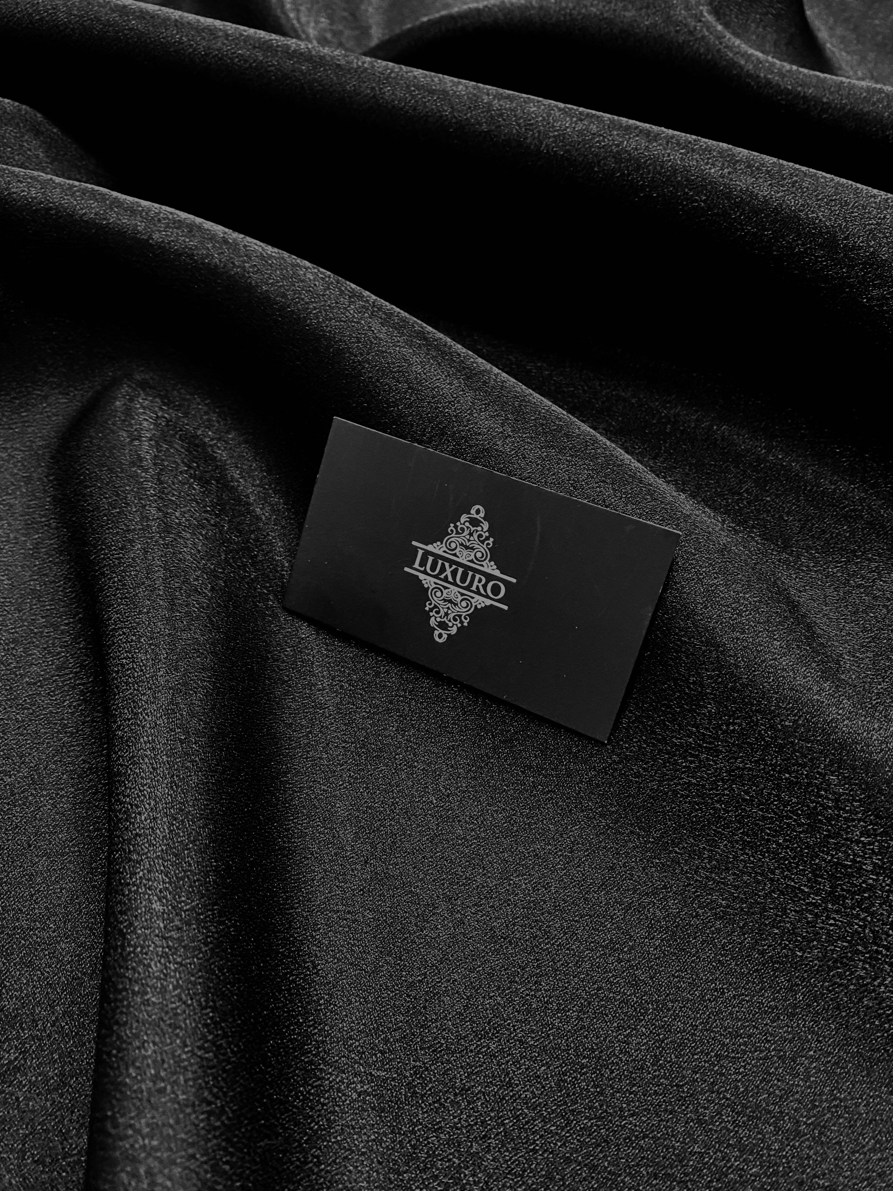 Tafta Fixa cu Sclipici Neagra