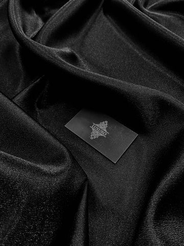 Tafta Fixa cu Sclipici Neagra