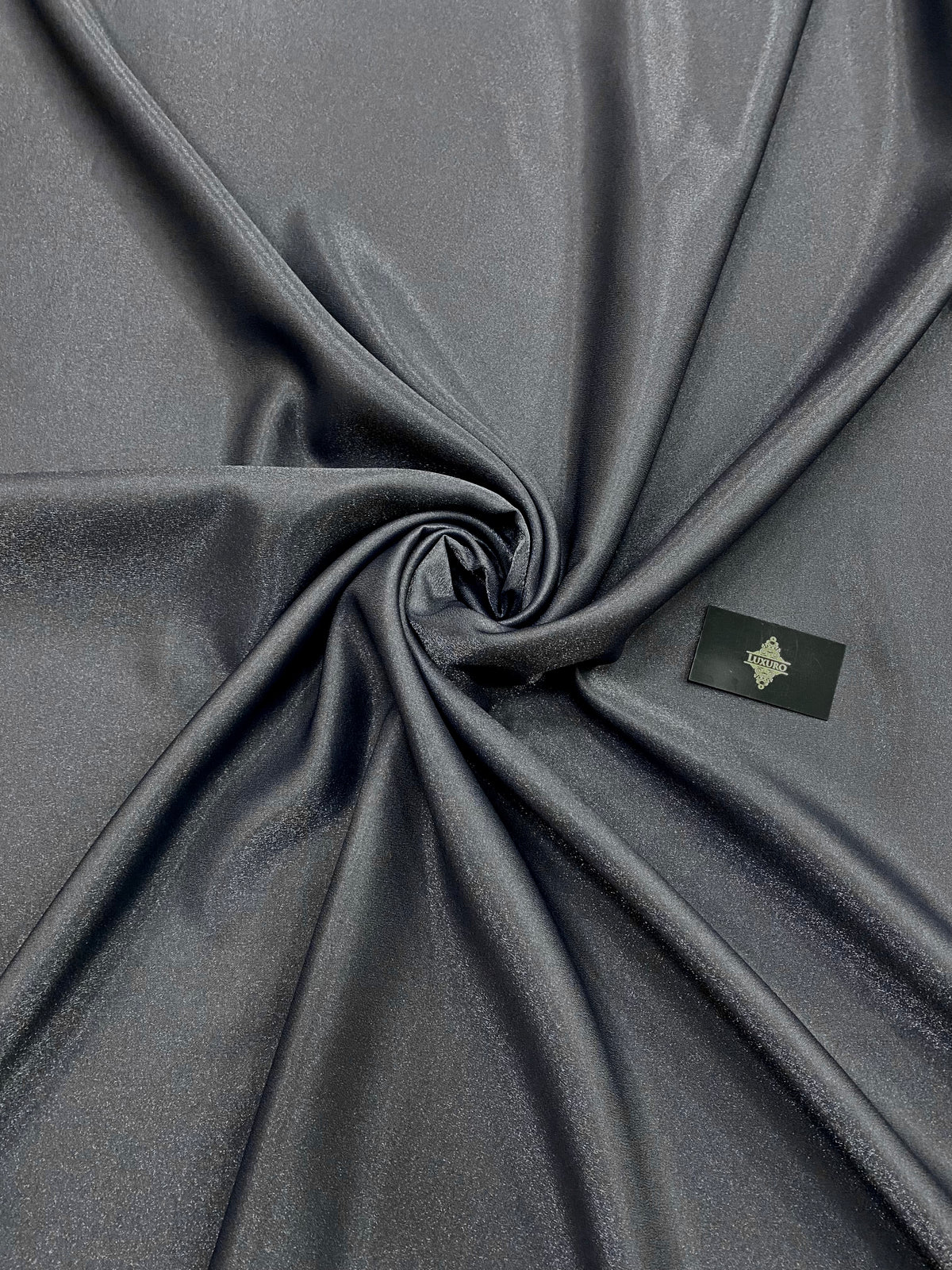 Tafta Fixa cu Sclipici Gri Antracit